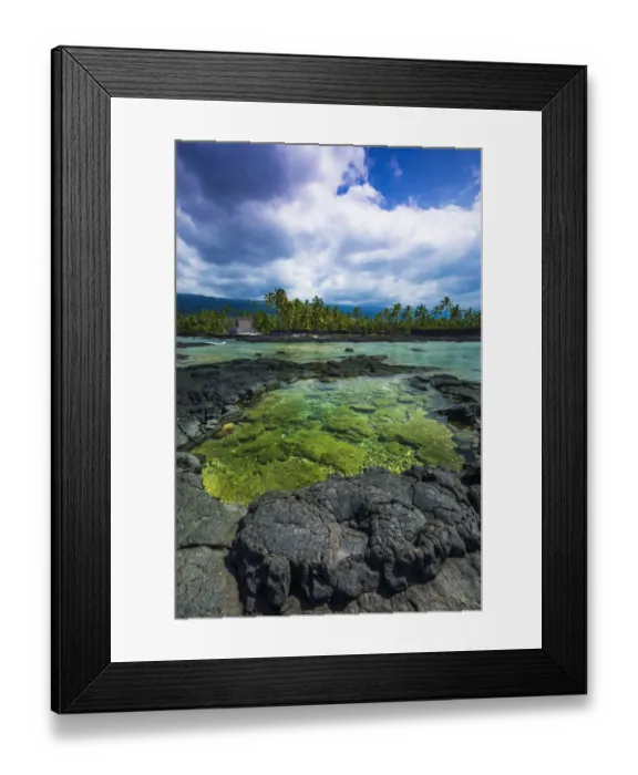 Framed Print : Coral reef and haiku, Pu uhonua O Honaunau National Historic Park (City of Refuge) Framed Print : Coral reef and haiku, Pu uhonua O Honaunau National Historic Park (City of Refuge)