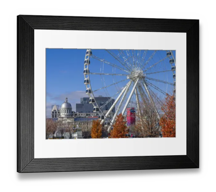 Framed Print : Canada, Quebec, Montreal. The Old Port, The Montreal Observation Wheel Framed Print : Canada, Quebec, Montreal. The Old Port, The Montreal Observation Wheel