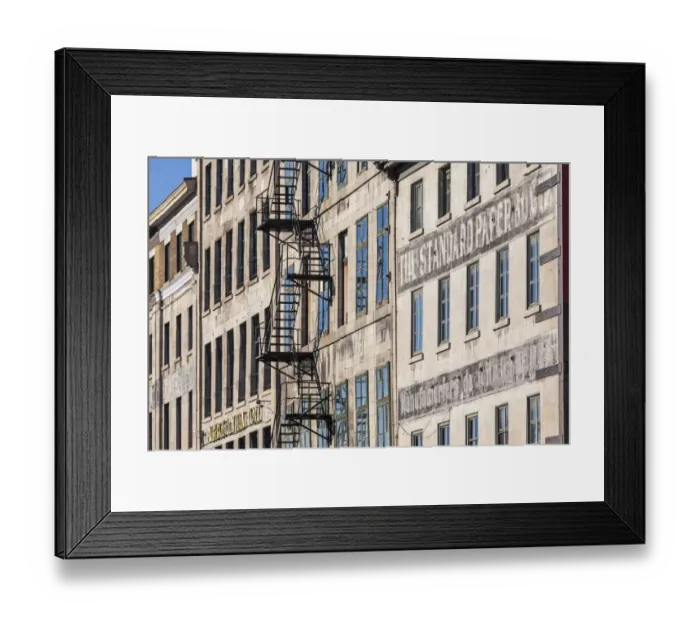 Framed Print : Canada, Quebec, Montreal. The Old Port, buildings along Rue de la Commune Framed Print : Canada, Quebec, Montreal. The Old Port, buildings along Rue de la Commune