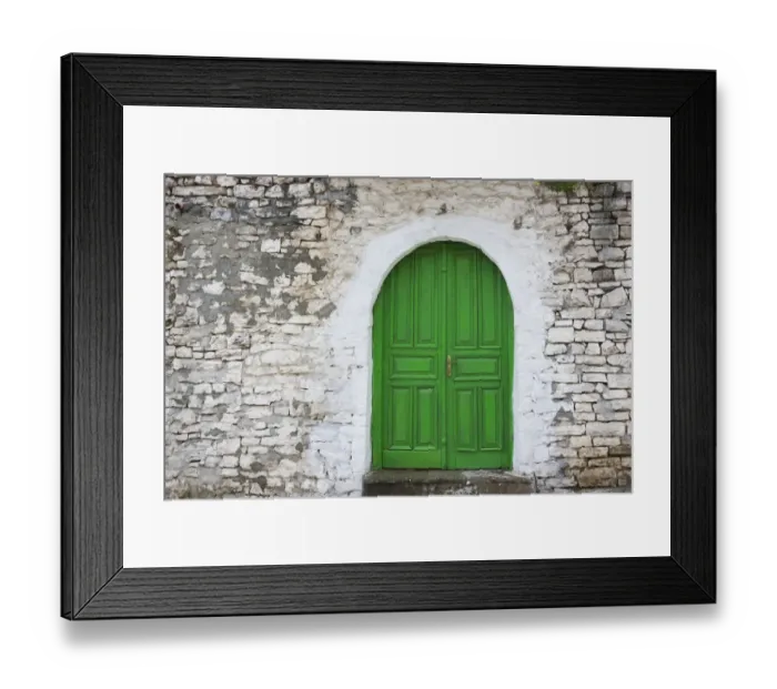 Framed Print : Door of an old house, Berat, Albania Framed Print : Door of an old house, Berat, Albania