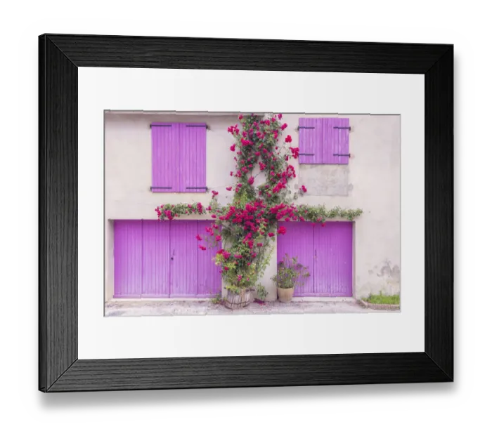 Framed Print : Europe, France, Provence. Colorful house facade Framed Print : Europe, France, Provence. Colorful house facade