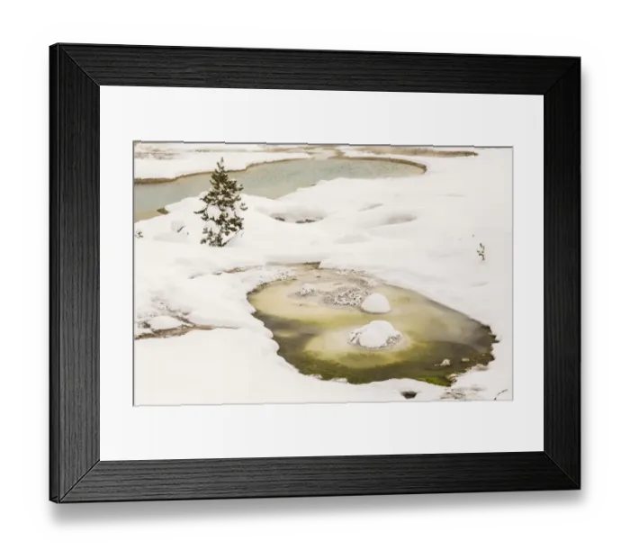 Framed Print : USA, Wyoming, Yellowstone National Park. West Thumb Geyser Basin in winter. Credit as Framed Print : USA, Wyoming, Yellowstone National Park. West Thumb Geyser Basin in winter. Credit as