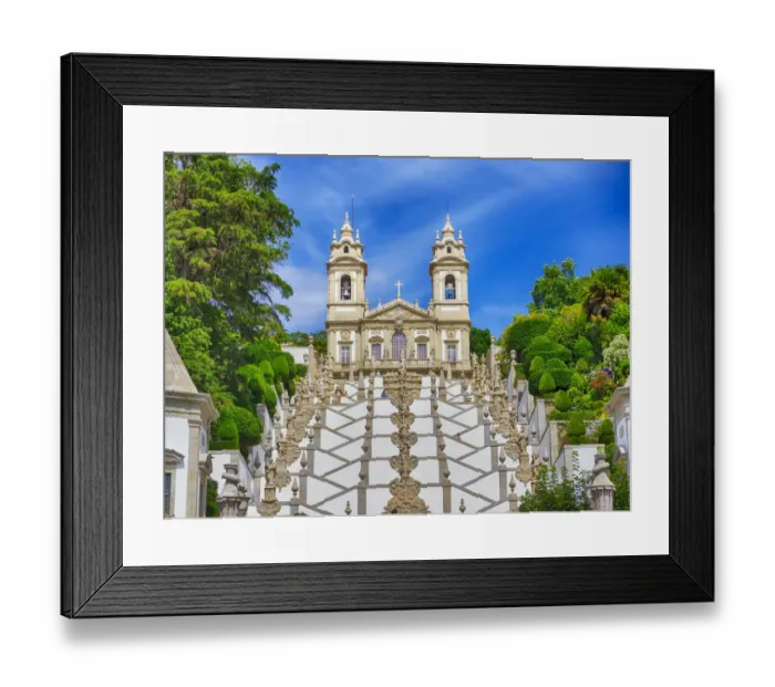 Framed Print : Bom Jesus do Monte complex Framed Print : Bom Jesus do Monte complex