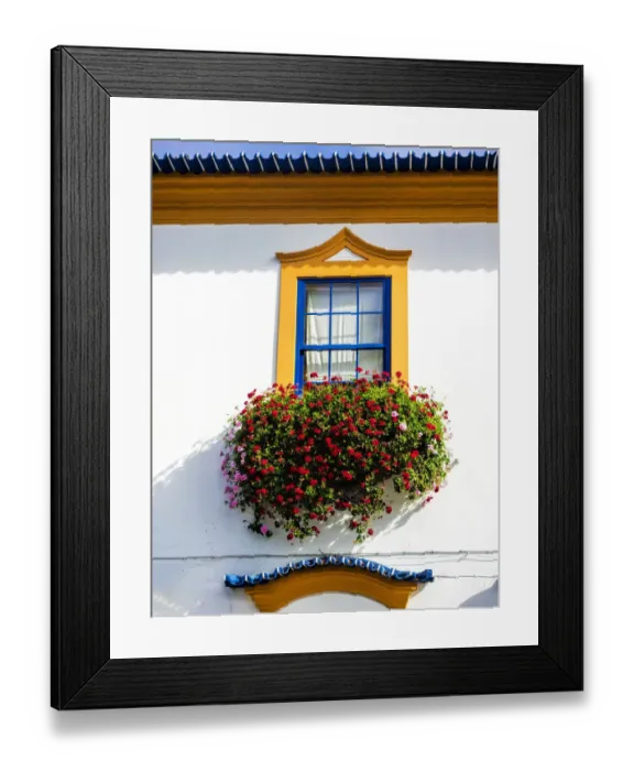 Framed Print : Portugal, Aveiro. Colorful houses Framed Print : Portugal, Aveiro. Colorful houses