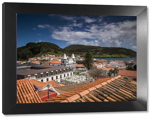 Portugal, Azores, Faial Island, Horta. Igreja de Nossa Senhora das Angustias exterior