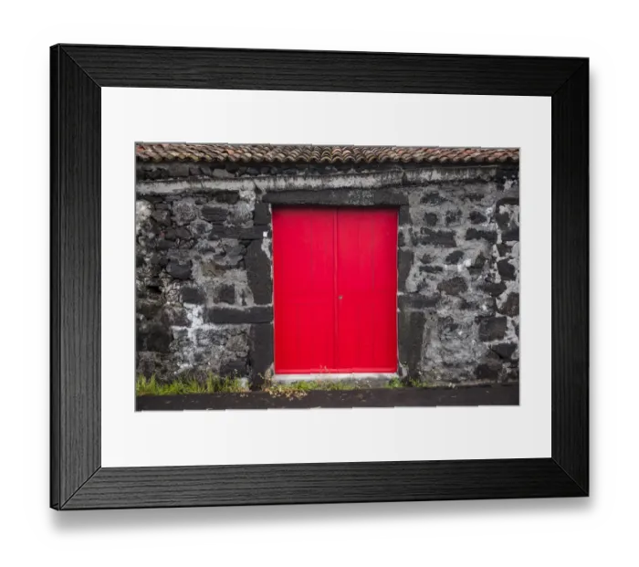 Framed Print : Portugal, Azores, Pico Island, Porto Cachorro