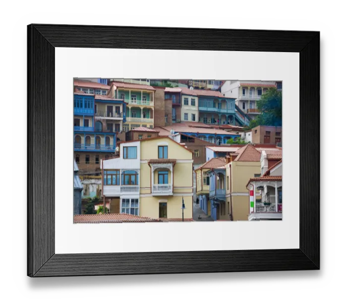 Framed Print : Traditional house. Tbilisi, Georgia Framed Print : Traditional house. Tbilisi, Georgia