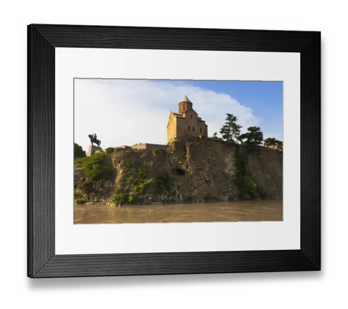 Framed Print : Metekhi Church by Mt k vari (Kura) River. Tbilisi, Georgia Framed Print : Metekhi Church by Mt k vari (Kura) River. Tbilisi, Georgia
