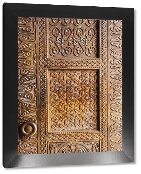 Wooden door, Holy Trinity Cathedral of Tbilisi, also known as Sameba, Tbilisi, Georgia