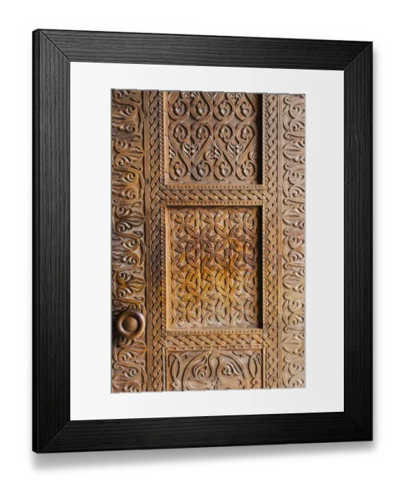 Framed Print : Wooden door, Holy Trinity Cathedral of Tbilisi, also known as Sameba, Tbilisi, Georgia