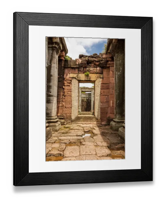 Framed Print : Thailand. Phimai Historical Park. Ruins of ancient Khmer temple complex