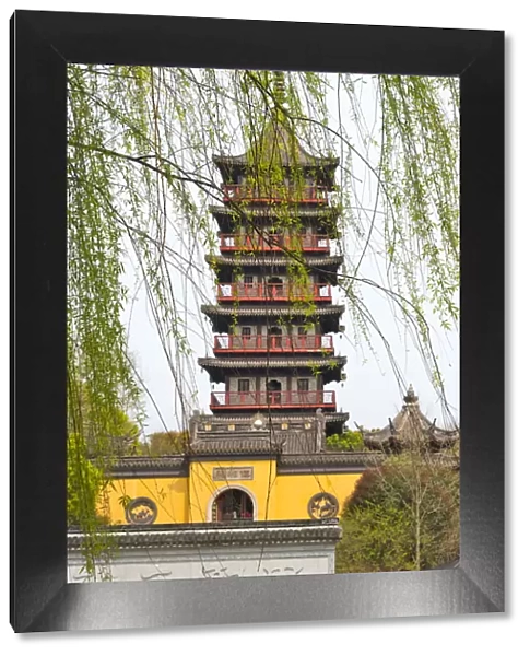 Haogu Pagoda Temple on the South Lake, Jiaxing, Zhejiang Province, China