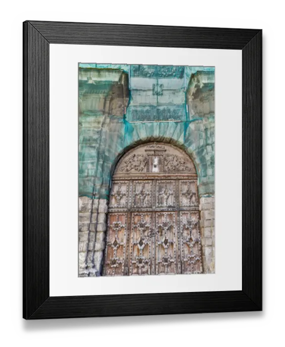 Framed Print : France, Toulouse. Wooden doorway Framed Print : France, Toulouse. Wooden doorway