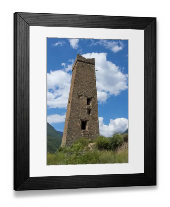 Framed Print : Watchtower of Songgang Tibetan house in the mountain, Ngawa Tibetan and Qiang Autonomous Prefecture Framed Print : Watchtower of Songgang Tibetan house in the mountain, Ngawa Tibetan and Qiang Autonomous Prefecture