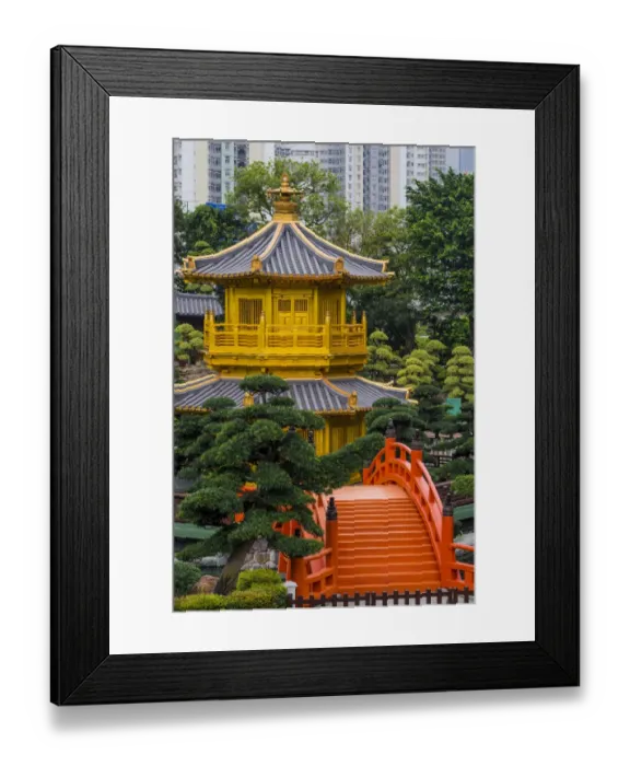 Framed Print : The pagoda at the Chi Lin Nunnery and Nan Lian Garden, Kowloon, Hong Kong, China Framed Print : The pagoda at the Chi Lin Nunnery and Nan Lian Garden, Kowloon, Hong Kong, China