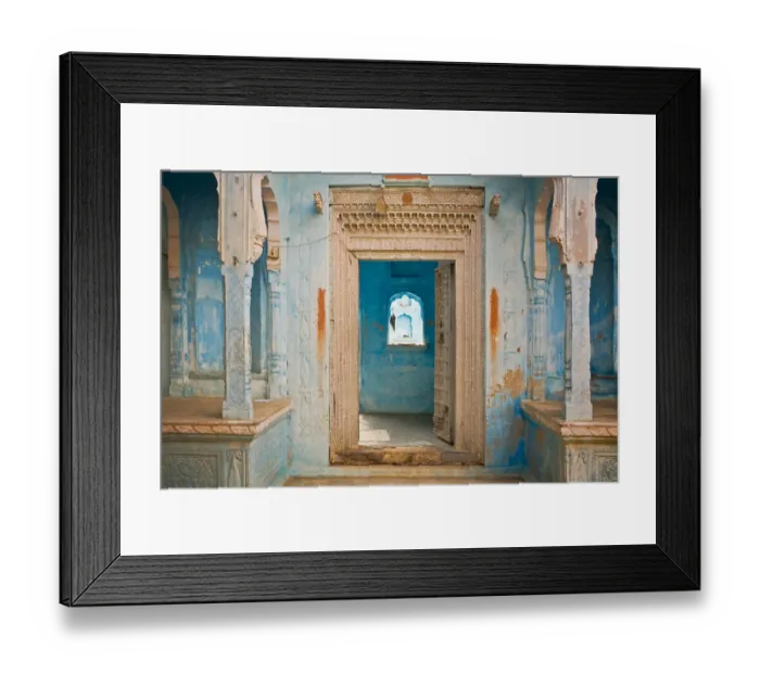 Framed Print : India, Rajasthan. Traditional house entrance Framed Print : India, Rajasthan. Traditional house entrance