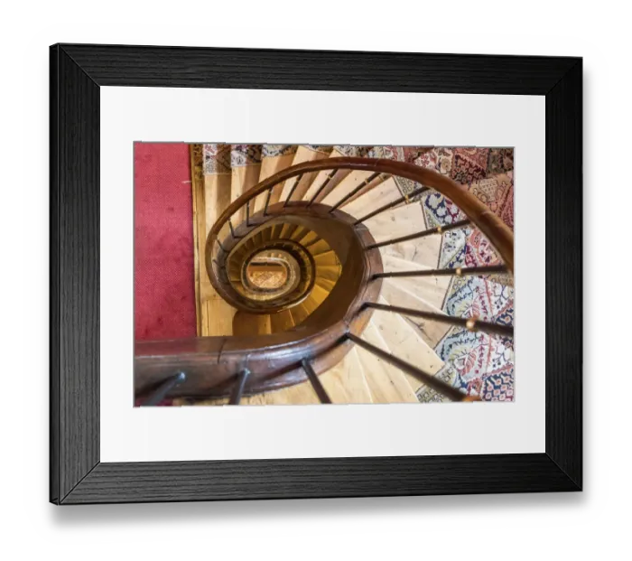 Framed Print : France, Toulouse. A circular staircase Framed Print : France, Toulouse. A circular staircase