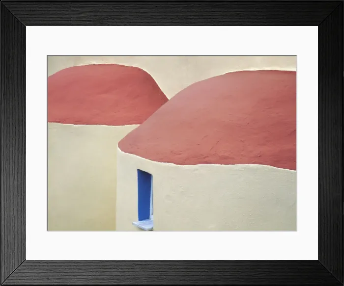 Framed Print : Greece, Kalymnos. Roofs of Greek Orthodox church