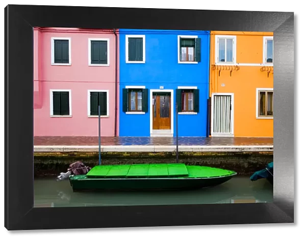 Italy, Burano. Colorful windows and walls. Credit as: Jim Nilsen  /  Jaynes Gallery  /  DanitaDelimont