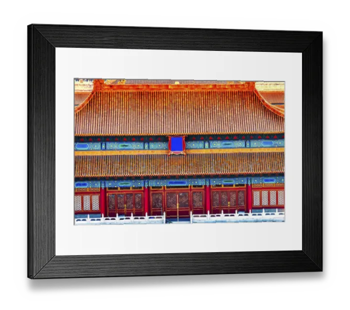 Framed Print : North Red Entrance Yellow Roofs Halls Gugong Forbidden City, Beijing, China Framed Print : North Red Entrance Yellow Roofs Halls Gugong Forbidden City, Beijing, China