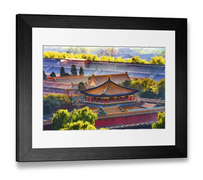 Framed Print : Blue Pavilion, Forbidden City, Beijing, China Framed Print : Blue Pavilion, Forbidden City, Beijing, China