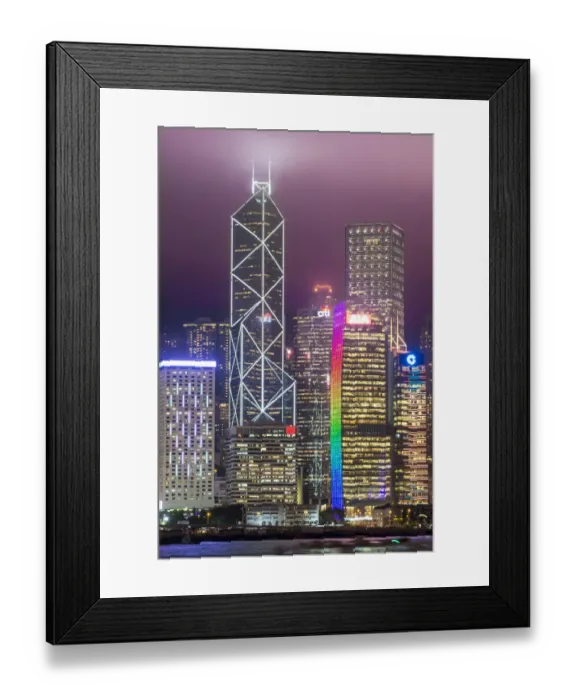Framed Print : Hong Kong Island skyline and Victoria Harbour, Hong Kong, China Framed Print : Hong Kong Island skyline and Victoria Harbour, Hong Kong, China