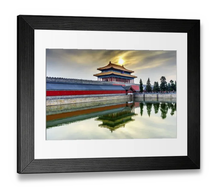 Framed Print : Rear Gate Heavenly Purity, Forbidden City moat, Beijing, China Framed Print : Rear Gate Heavenly Purity, Forbidden City moat, Beijing, China