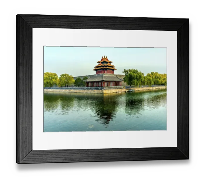 Framed Print : Arrow Watchtower, Gugong, Forbidden City moat and canal, Beijing, China Framed Print : Arrow Watchtower, Gugong, Forbidden City moat and canal, Beijing, China