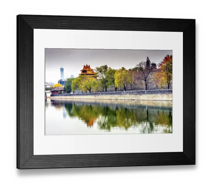 Framed Print : Arrow Watchtower, Gugong, Forbidden City moat and canal, Beijing, China Framed Print : Arrow Watchtower, Gugong, Forbidden City moat and canal, Beijing, China