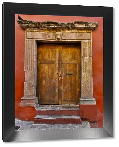 Guanajuato in Central Mexico. Colorful doorways