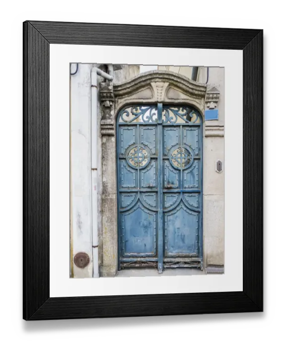 Framed Print : Portugal, Aveiro. A unique metal door on a home in the streets of Aveiro Framed Print : Portugal, Aveiro. A unique metal door on a home in the streets of Aveiro
