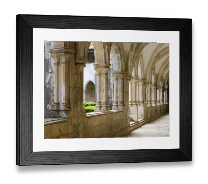 Framed Print : Cloister of king Afonso V. The monastery of Batalha, Mosteiro de Santa Maria da Vitoria