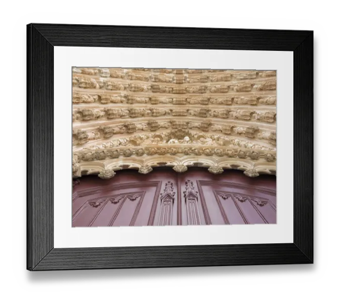 Framed Print : Main portal for the monastery of Batalha, Mosteiro de Santa Maria da Vitoria, listed