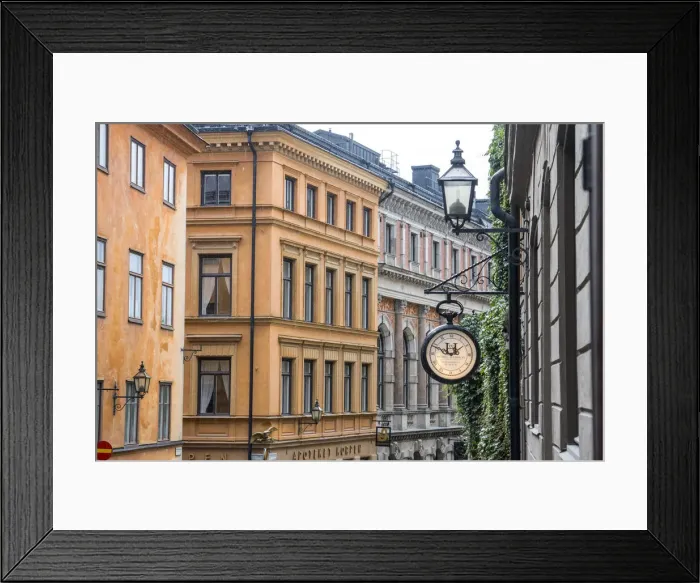 Framed Print : Located in the City portion of Stockholm, these buildings were shot from a staircase Framed Print : Located in the City portion of Stockholm, these buildings were shot from a staircase