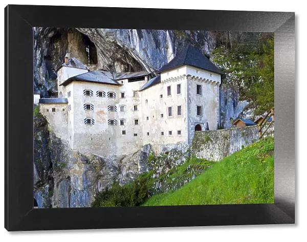 Europe, Slovenia, Predjama Castle. Castle built into mountain wall