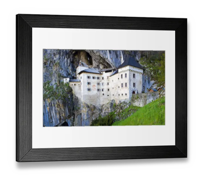 Framed Print : Europe, Slovenia, Predjama Castle. Castle built into mountain wall Framed Print : Europe, Slovenia, Predjama Castle. Castle built into mountain wall