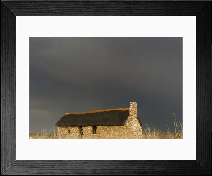 Framed Print : A stone house on the desert. Kgalagadi Transfrontier Park, South Africa