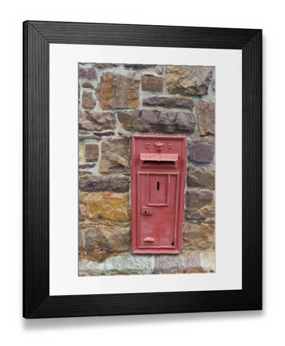 Framed Print : Postal drop box in the old town, Simons Town, South Africa Framed Print : Postal drop box in the old town, Simons Town, South Africa