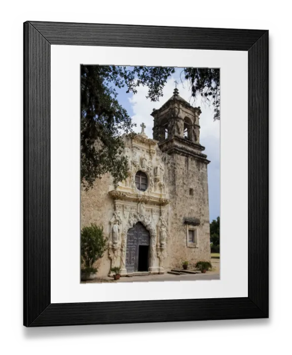 Framed Print : Artistry and Craftsmanship at Mission San Jose in San Antonio Framed Print : Artistry and Craftsmanship at Mission San Jose in San Antonio