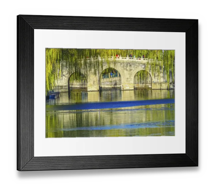 Framed Print : Bridge, Jade Flower Island, Beijing China. Beihai public park created 1000 AD Framed Print : Bridge, Jade Flower Island, Beijing China. Beihai public park created 1000 AD