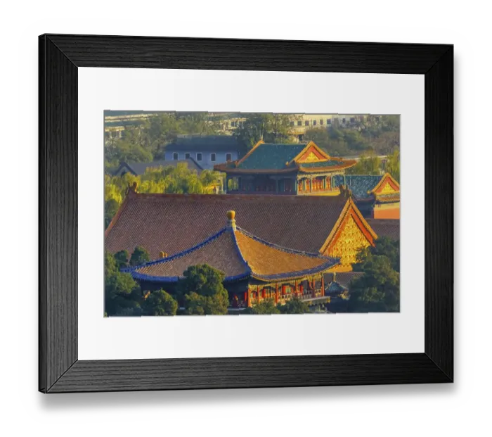 Framed Print : Blue Pavilion. Forbidden City, Beijing, China