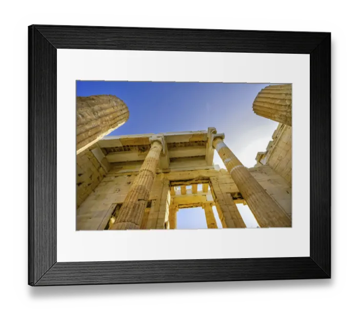 Framed Print : Propylaea Ancient entrance gateway ruins Acropolis, Athens, Greece Framed Print : Propylaea Ancient entrance gateway ruins Acropolis, Athens, Greece