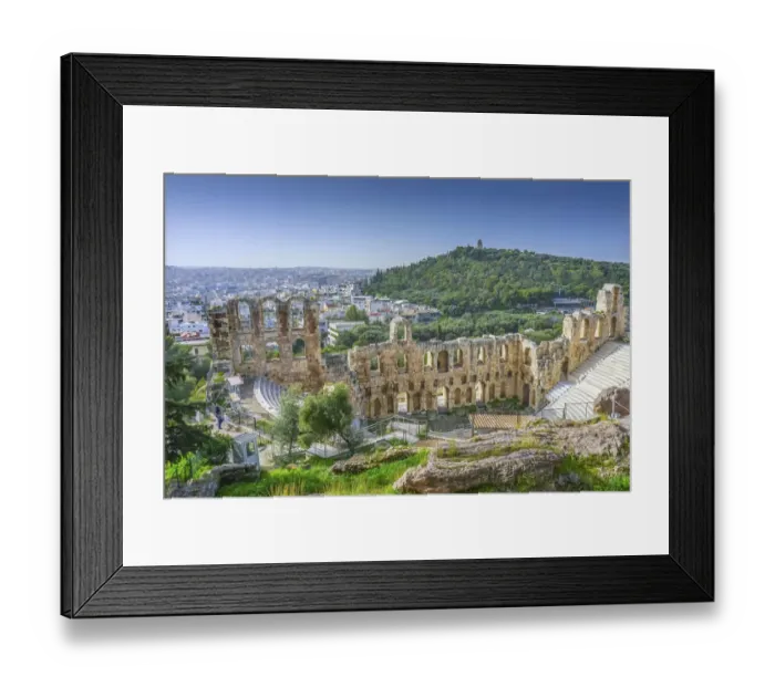 Framed Print : Odeon of Herodes Atticus, Acropolis, Athens, Greece. Built 161 AD renovated 1950 Framed Print : Odeon of Herodes Atticus, Acropolis, Athens, Greece. Built 161 AD renovated 1950
