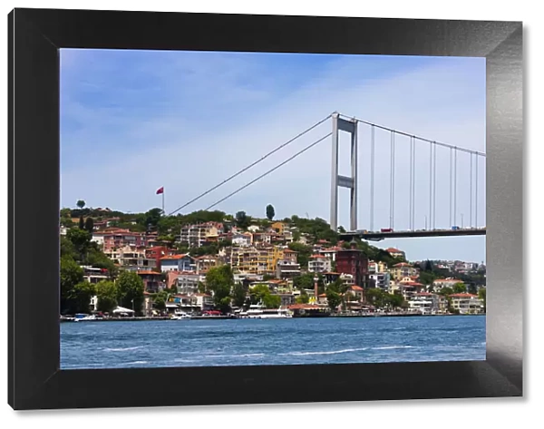 Bridge across Bosphorus. Golden Horn, Istanbul, Turkey