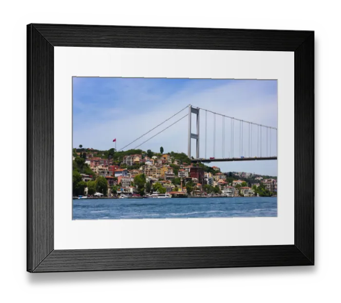 Framed Print : Bridge across Bosphorus. Golden Horn, Istanbul, Turkey Framed Print : Bridge across Bosphorus. Golden Horn, Istanbul, Turkey