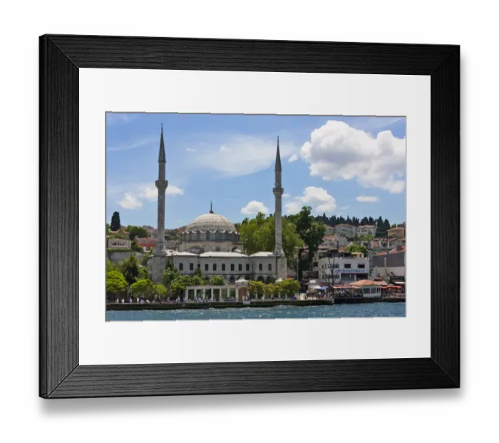 Framed Print : Mosque and buildings on the waterfront on the Asia side. Golden Horn, Istanbul, Turkey Framed Print : Mosque and buildings on the waterfront on the Asia side. Golden Horn, Istanbul, Turkey