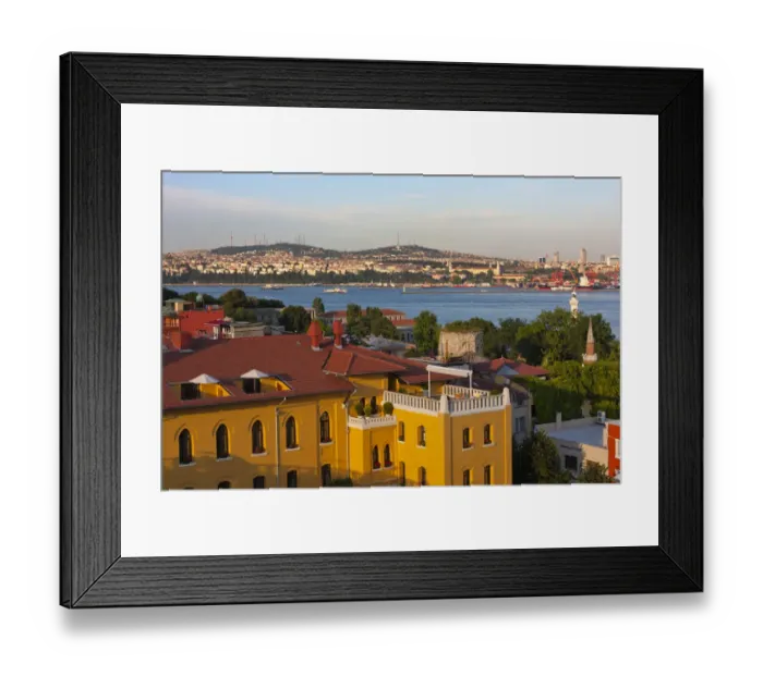 Framed Print : Cityscape along the Bosphorus, Istanbul, Turkey Framed Print : Cityscape along the Bosphorus, Istanbul, Turkey