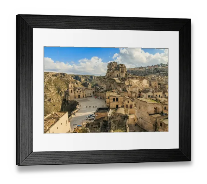 Framed Print : Italy, Basilicata, Province of Matera, Matera Framed Print : Italy, Basilicata, Province of Matera, Matera
