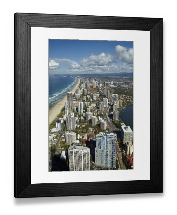 Framed Print : View From Q1 Skyscraper, Surfers Paradise, Gold Coast, Queensland, Australia Framed Print : View From Q1 Skyscraper, Surfers Paradise, Gold Coast, Queensland, Australia