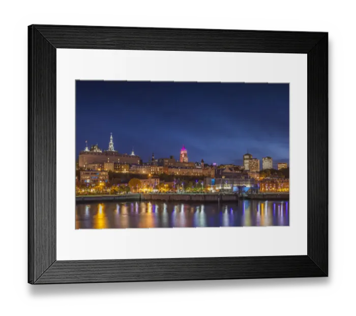 Framed Print : Canada, Quebec, Quebec City. Skyline from Bassin Louise Framed Print : Canada, Quebec, Quebec City. Skyline from Bassin Louise